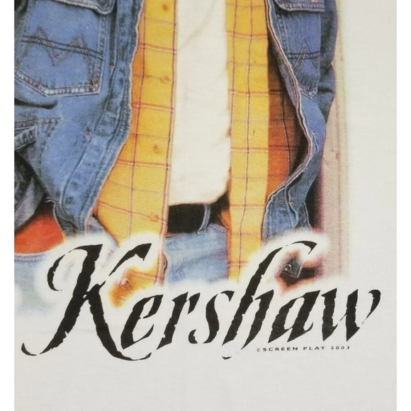 Vintage SAMMY KERSHAW Proclamation Concert Tour 2003 Double Side T-Shirt Adult M - Picture 5 of 8